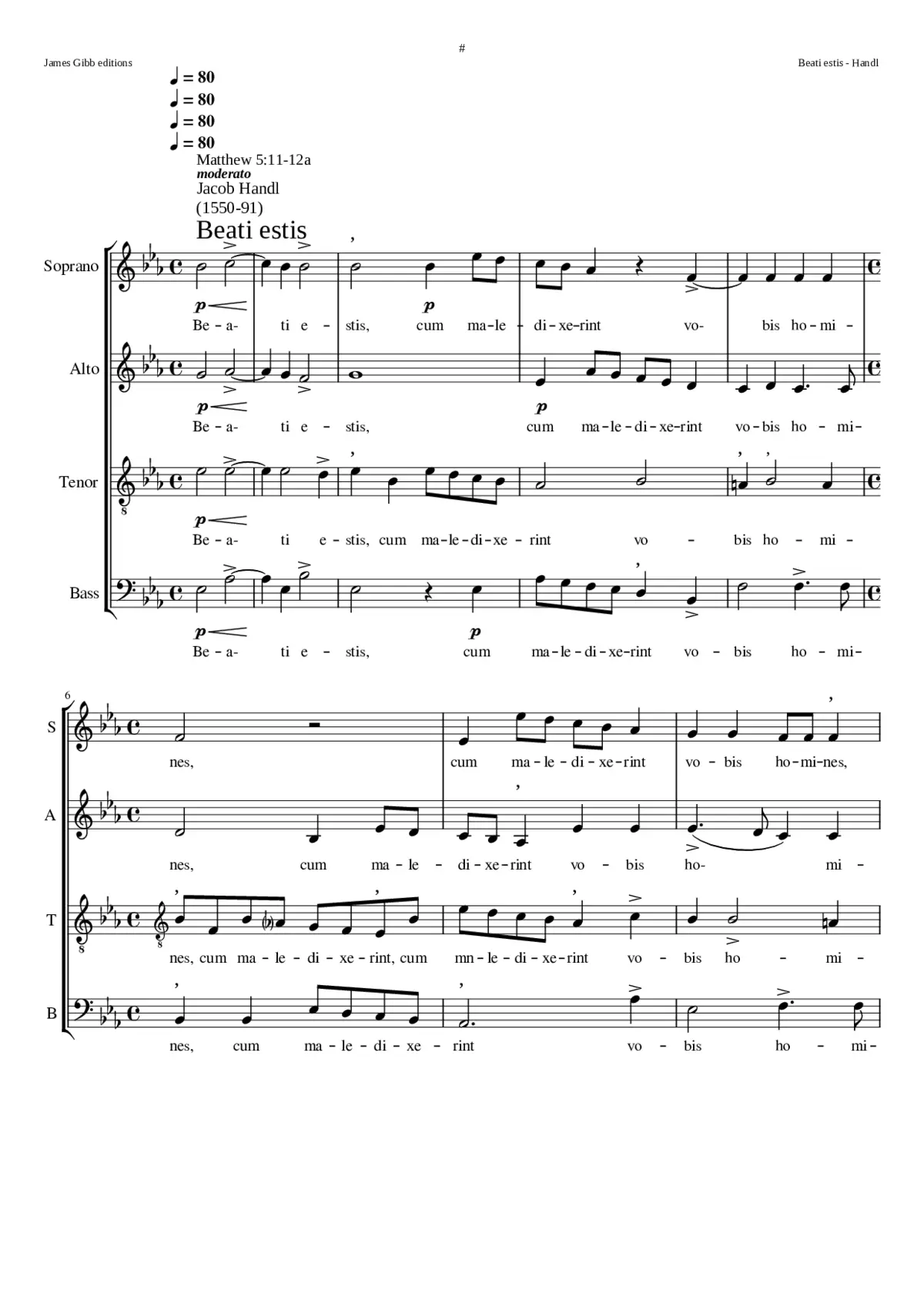 Beati estis - Page 1