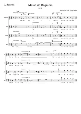 Jehan Alain-Messe de Requiem-02 Sanctus