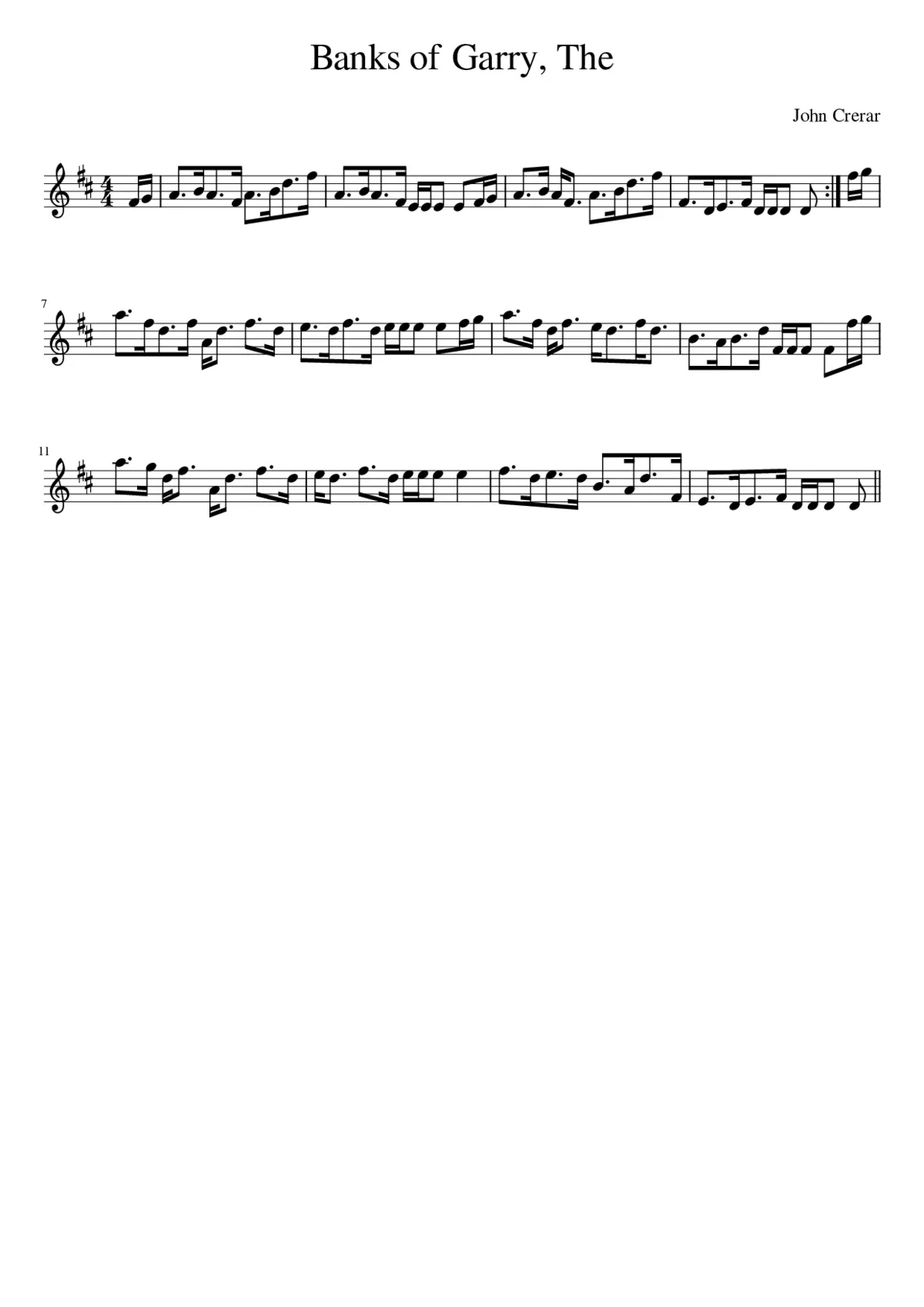 The Banks of Garry - Page 1