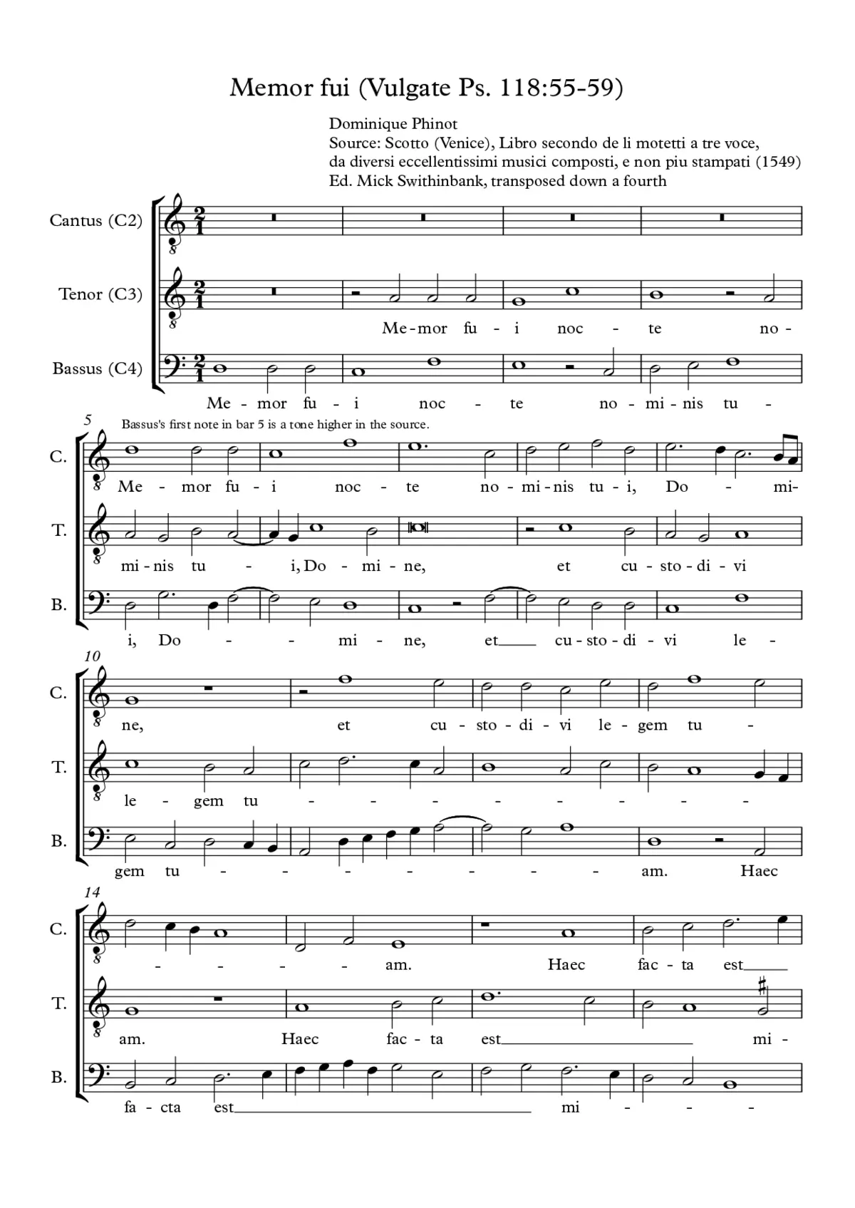 Memor fui nocte nominis tui - Page 1