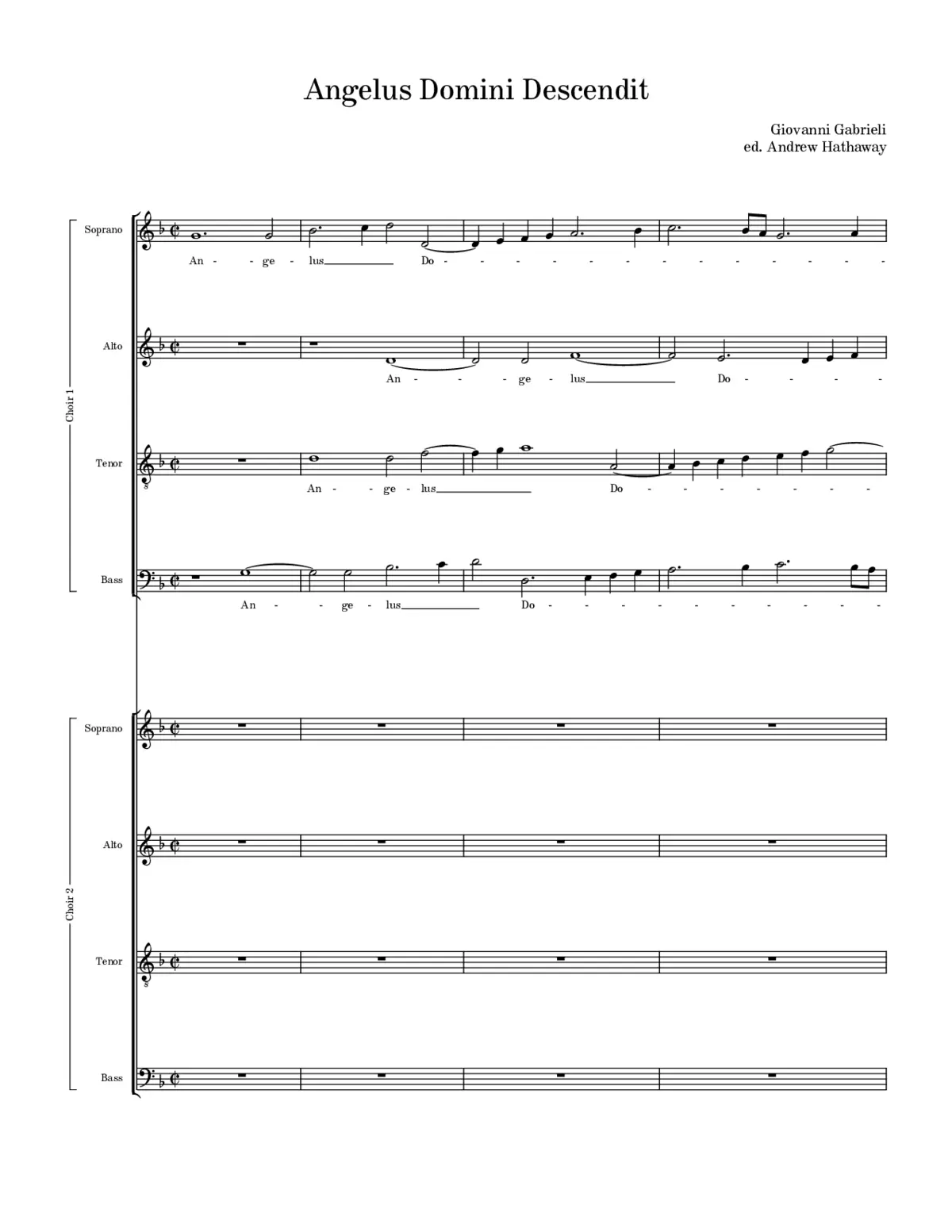 Angelus Domini descendit - Page 1