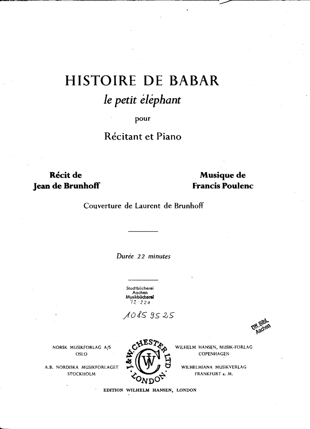 L’Histoire de Babar, le petit éléphant - Page 1