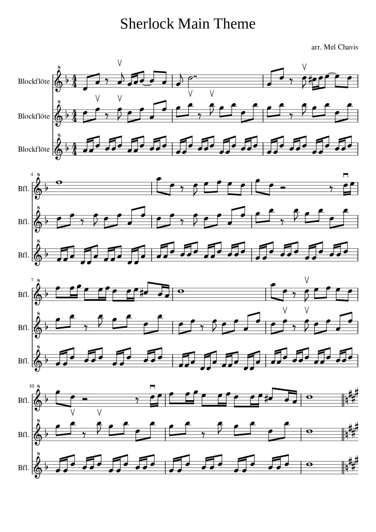 Sherlock Main Theme - Page 1