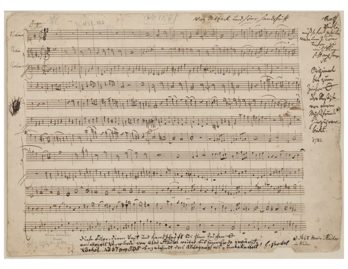 Fuge in G major for String Trio - Page 1