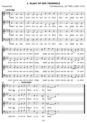 10 Geuzenliederen voor gemengd koor