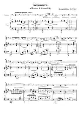 2 Morceaux pour contrebasse et piano Op.9