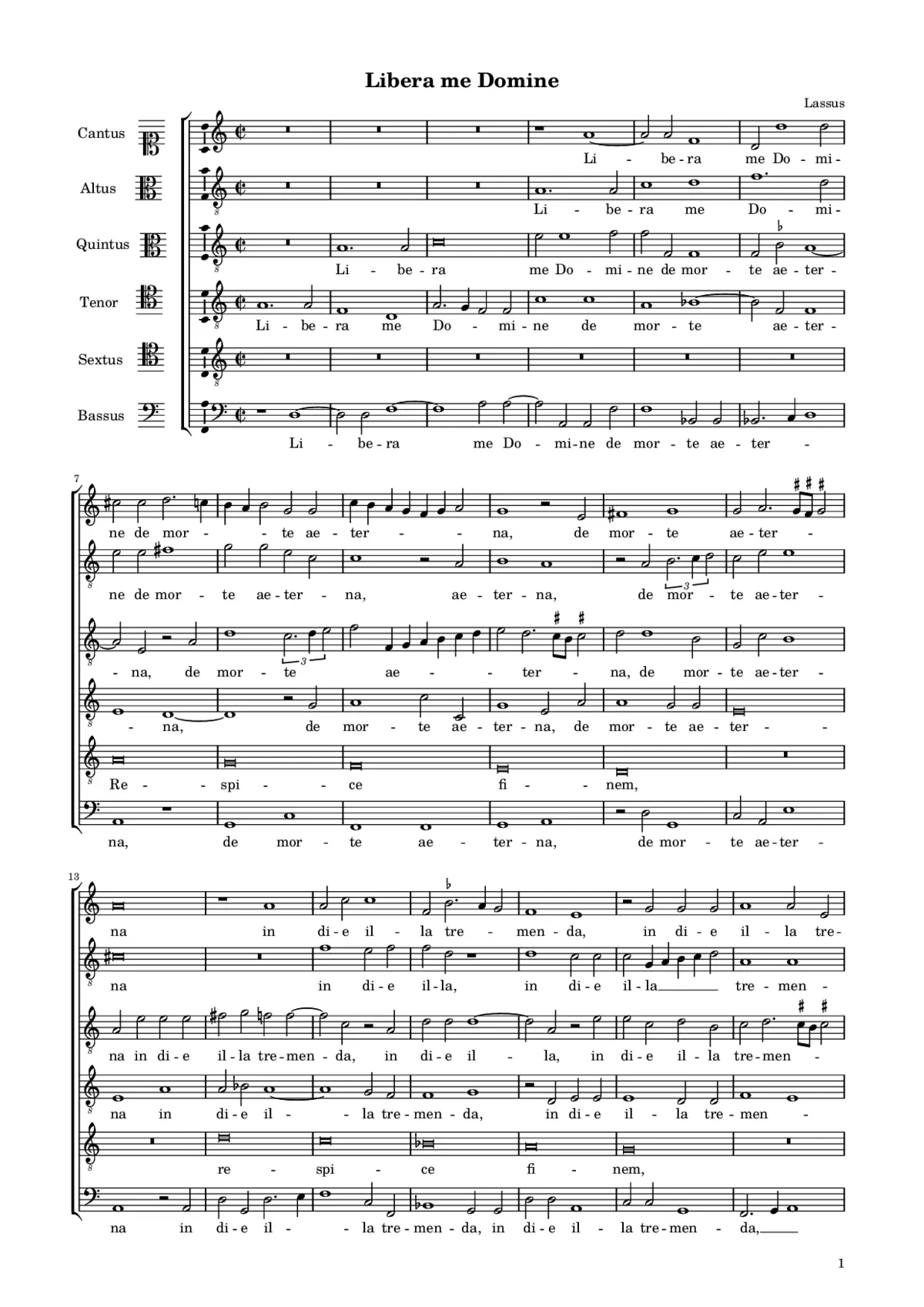 Libera me Domine - Page 1