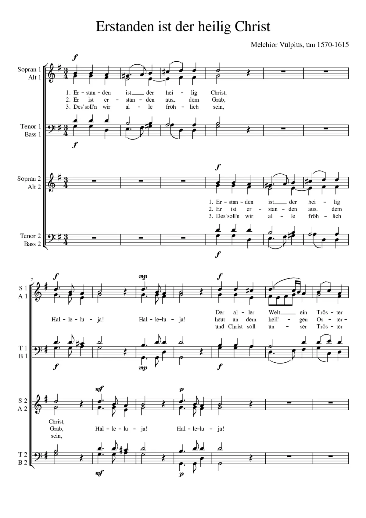 Erstanden ist der heilig Christ - Page 1