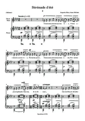 Sérénade d’été