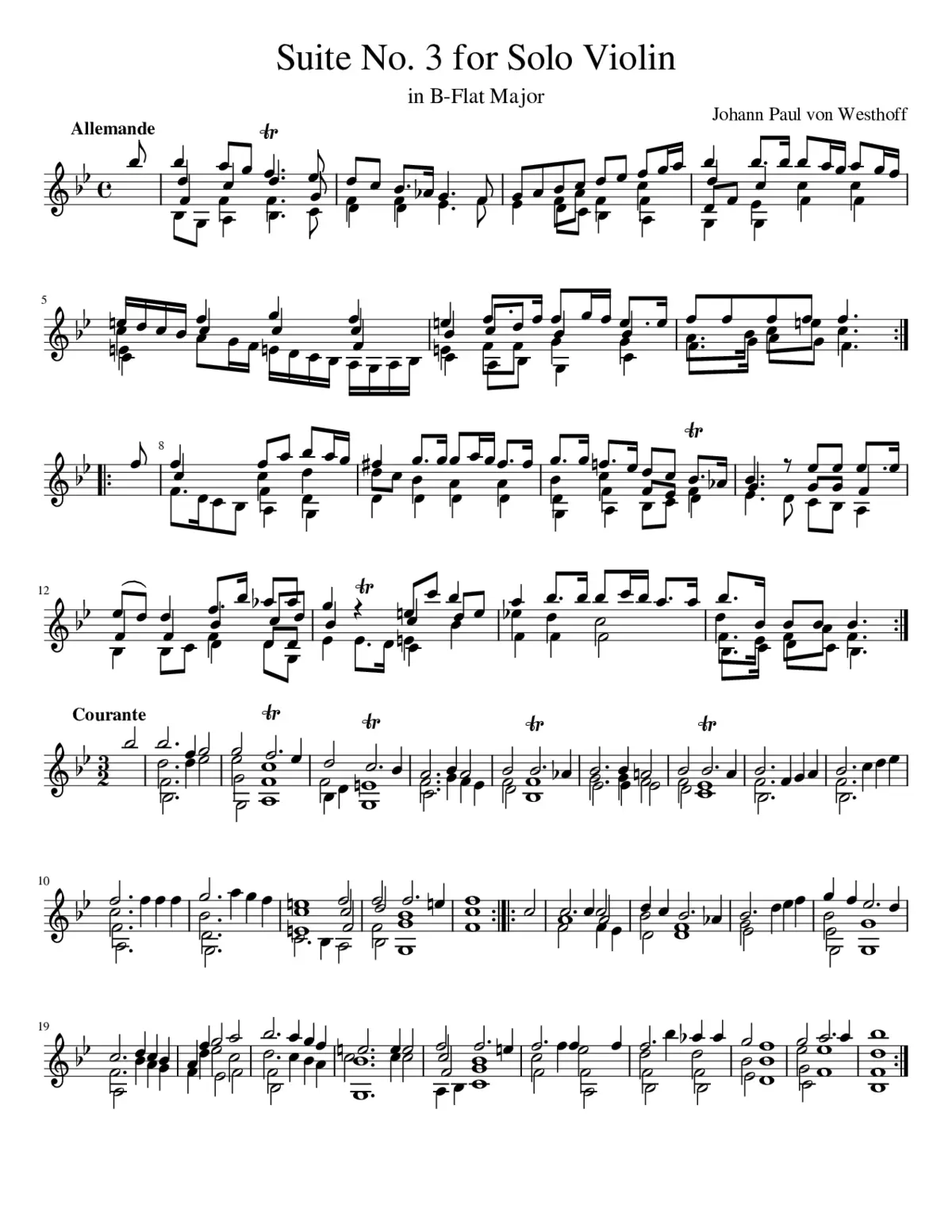 6 Suites for Solo Violin - Page 1