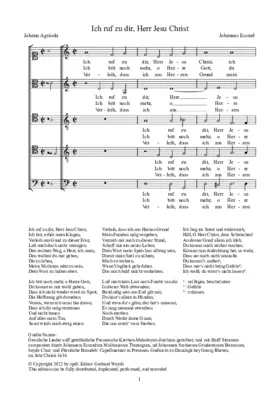 Ich ruf zu dir, Herr Jesu Christ