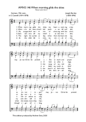 When morning gilds the skies