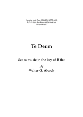 Te Deum in B flat
