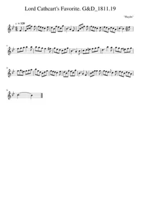 Lord Cathcart's Favorite. G&D_1811.19