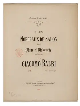 2 Morceaux de salon