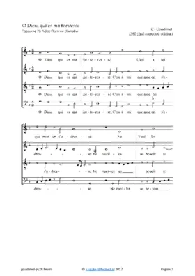 Psalm 28 O Dieu, qui es ma forteresse