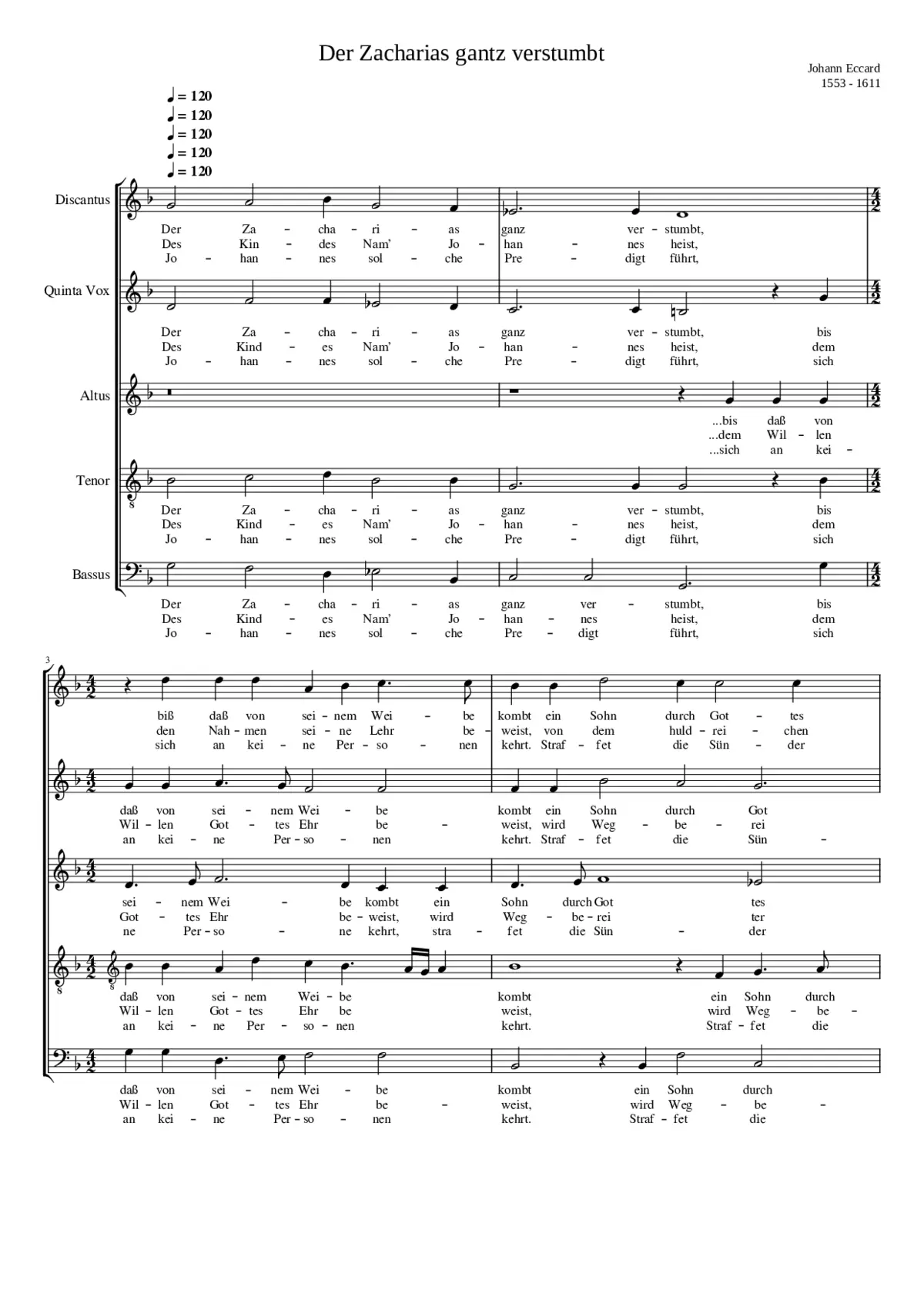 Zacharias war ganz verstummt - Page 1