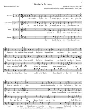 On doit le fer batre