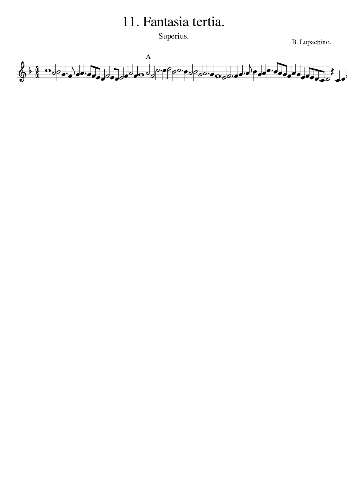 11. Fantasia tertia. - Page 1