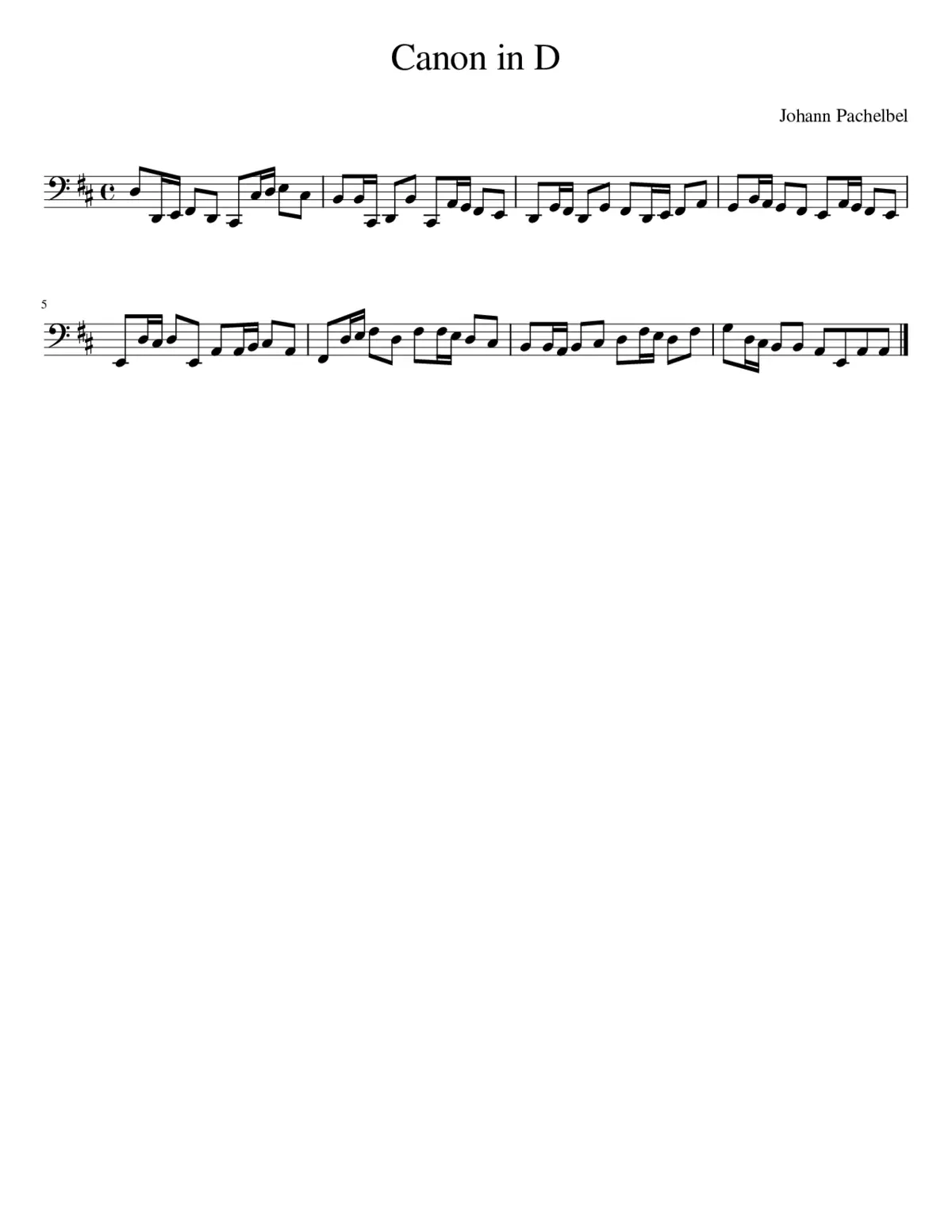 Canon and Gigue in D major P.37 - Page 1