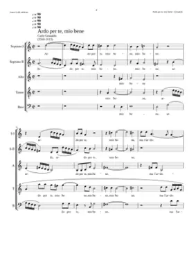 Ardo per te mio bene