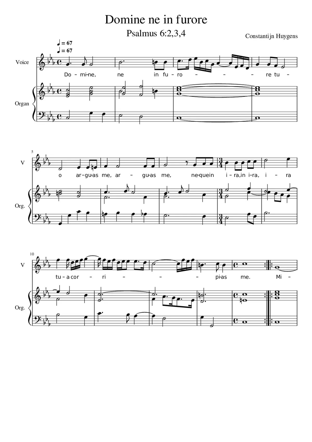 Domine ne in furore - Page 1