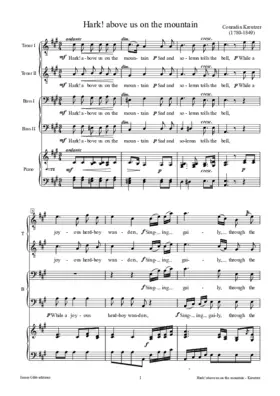 Hark! above us on the mountain