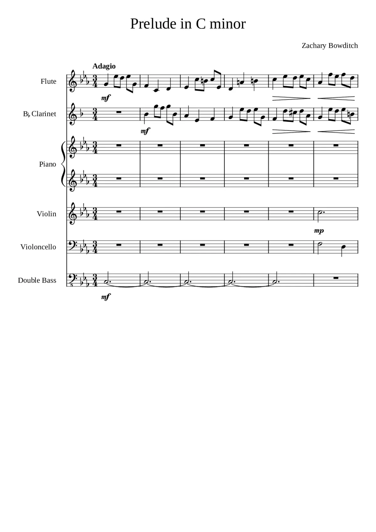 Prelude in C minor - Page 1