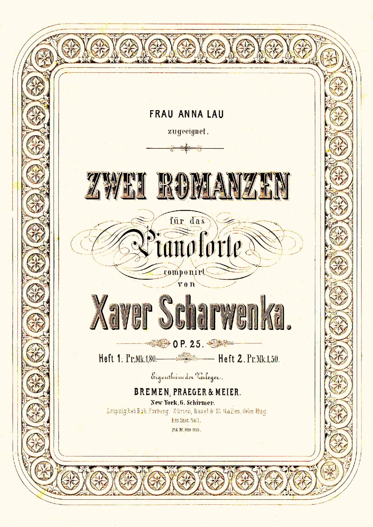 2 Romanzen, Op.25 - Page 1