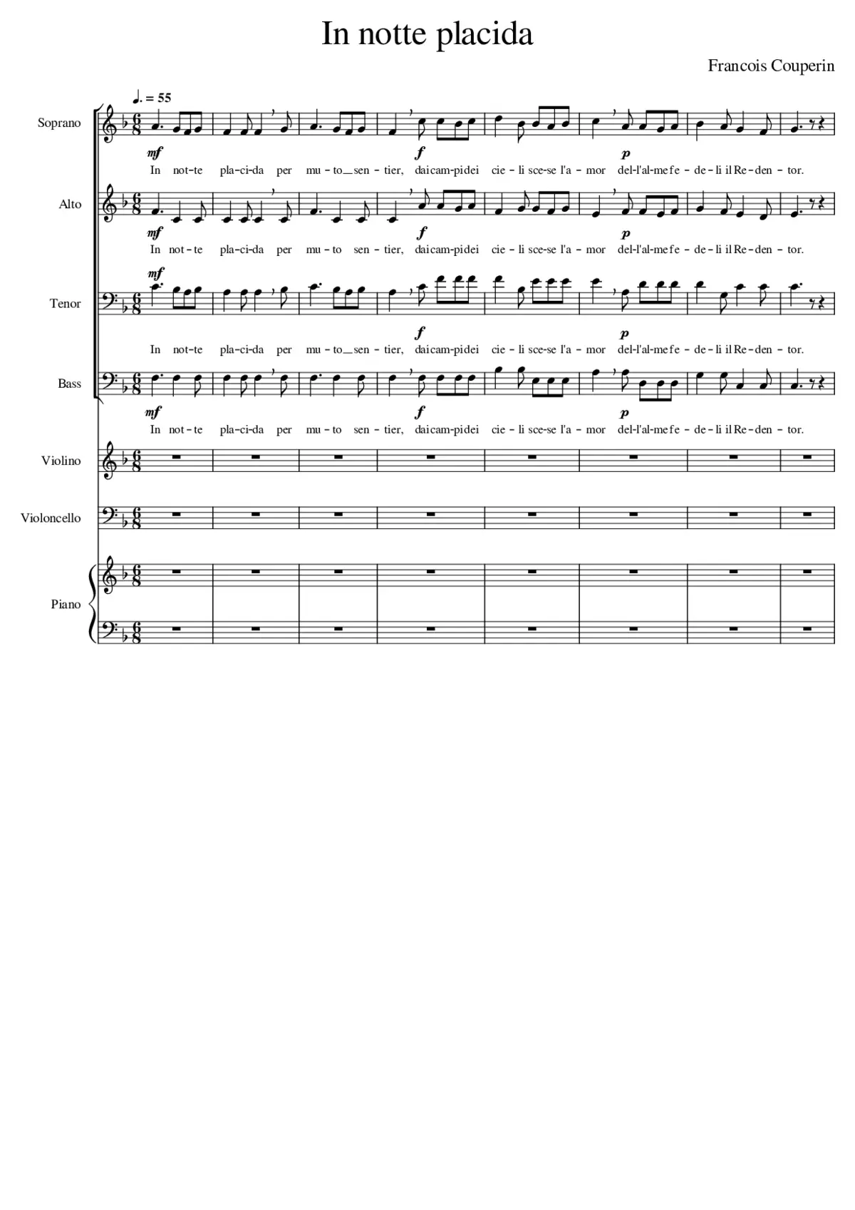 In notte placida - Page 1