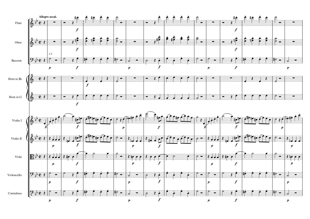 Symphony No.40 in G minor K.550 - Page 1