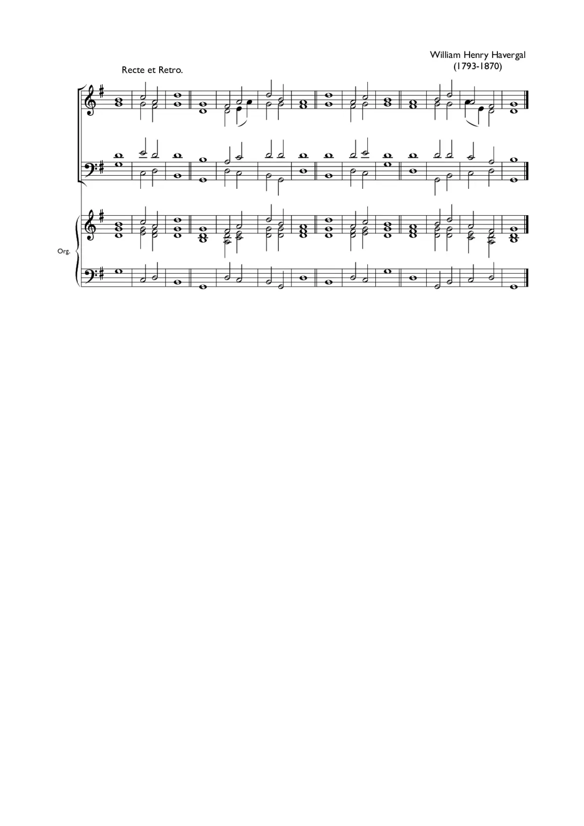Double chant in G major XIII - Page 1