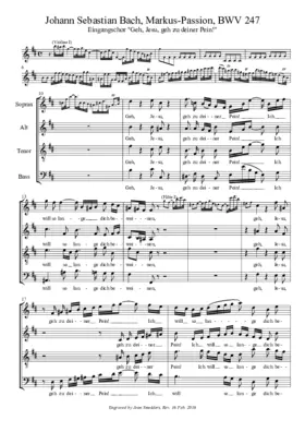 Markus-Passion BWV 247