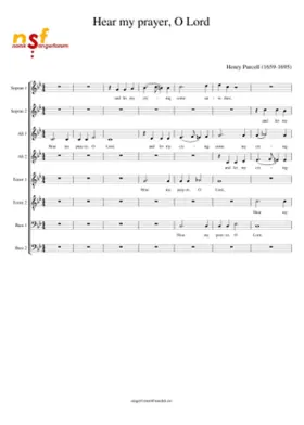 Hear My Prayer O Lord Z.15