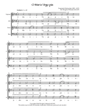 O Maria Virgo pia