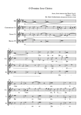 O Domine Iesu Christe