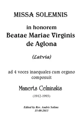 Missa solemnis in honorem Beatae Mariae Virginis de Aglona