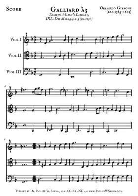Galliard for 3 Viols