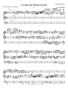 Dix Pièces Liturgiques, JKB 2