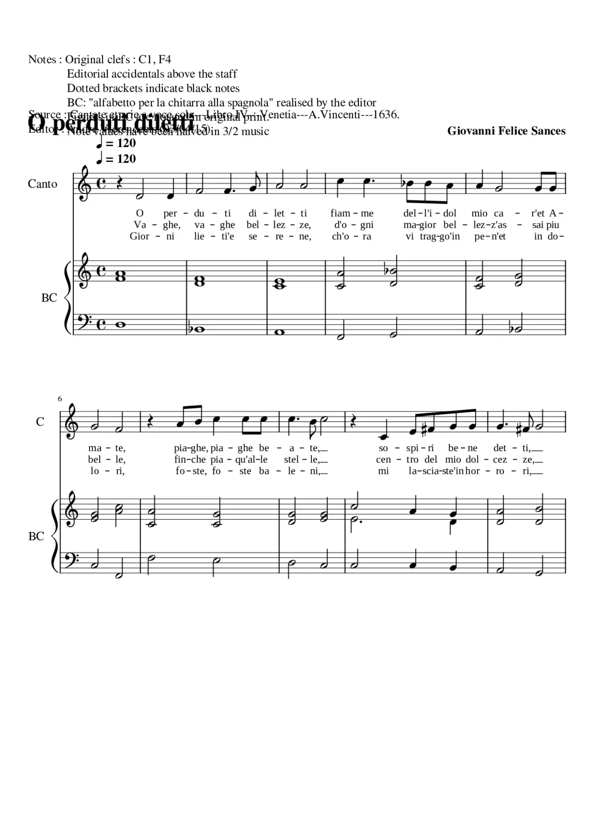 O perduti diletti - Page 1