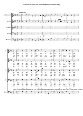 The man is blest that hath not lent