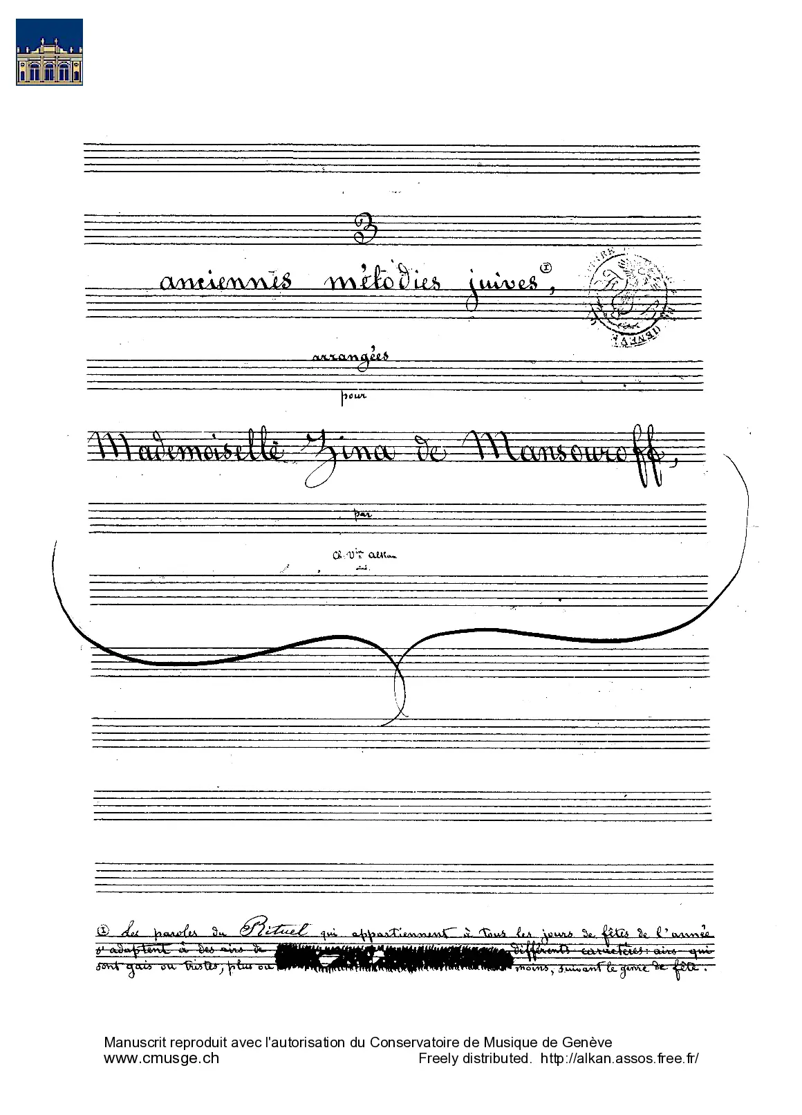 3 Anciennes Mélodies Juives - Page 1