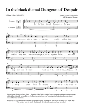 In the black dismal dungeon of despair, Z 190