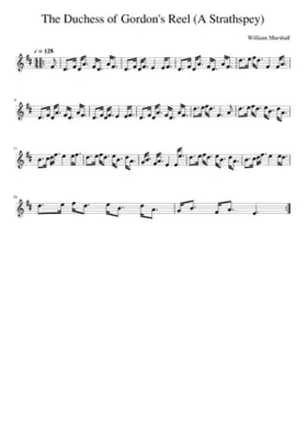 The Duchess of Gordon's Reel (A Strathspey)