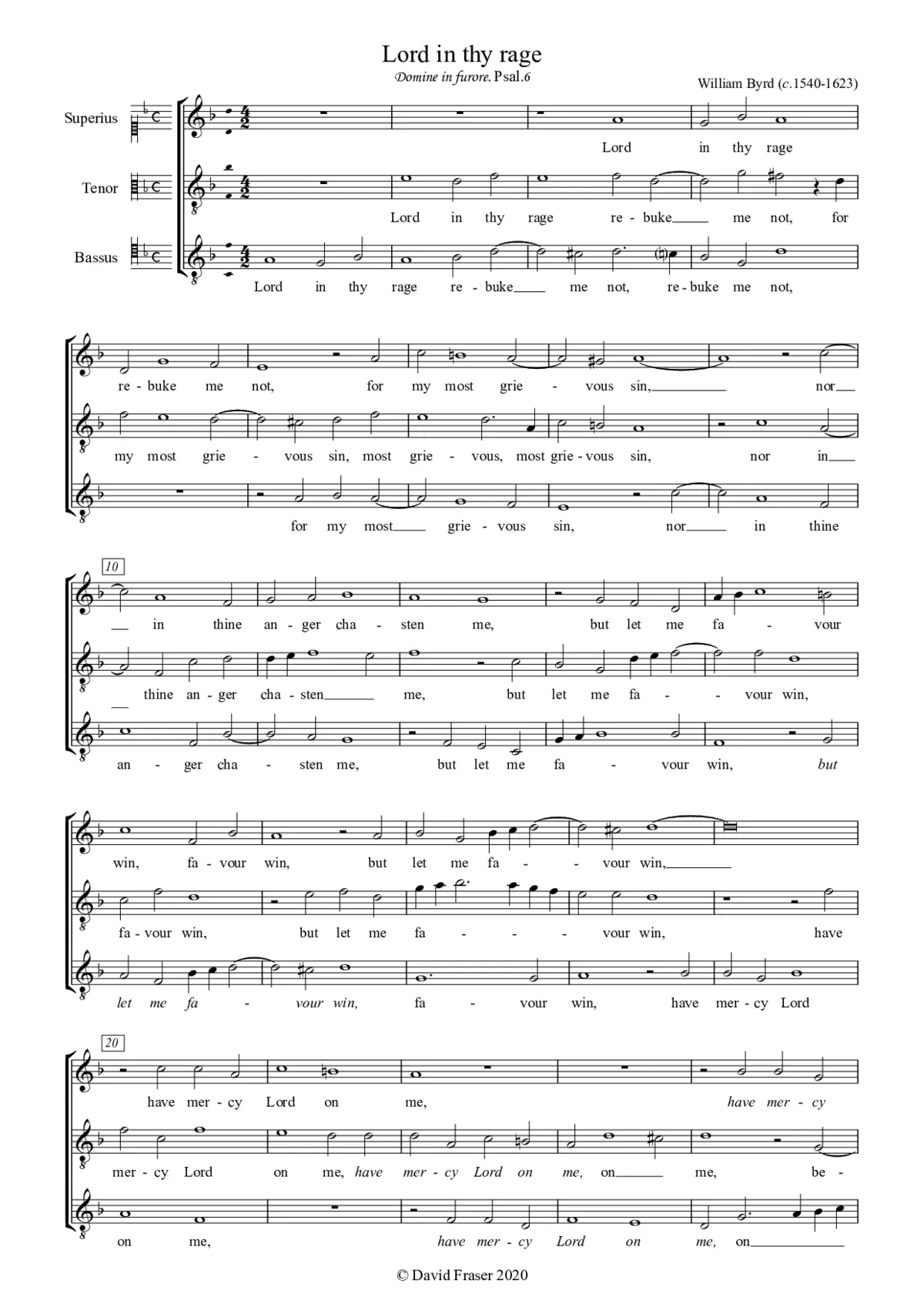 Lord in thy rage - Page 1