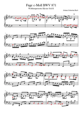 Prelude and Fugue in C minor BWV 871