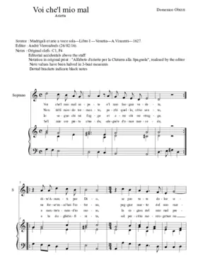 Voi che'l mio mal sapete
