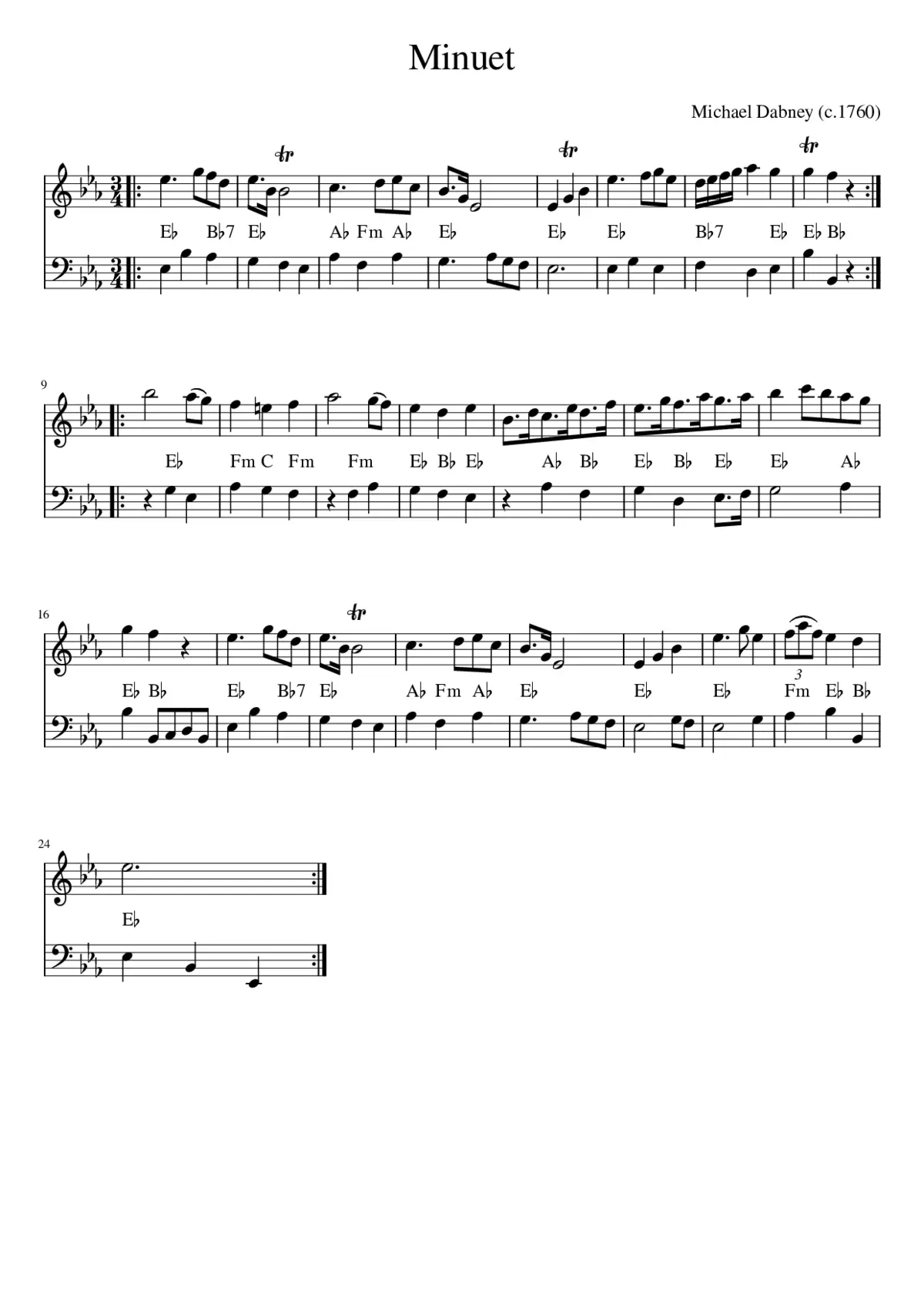 Minuet - Page 1