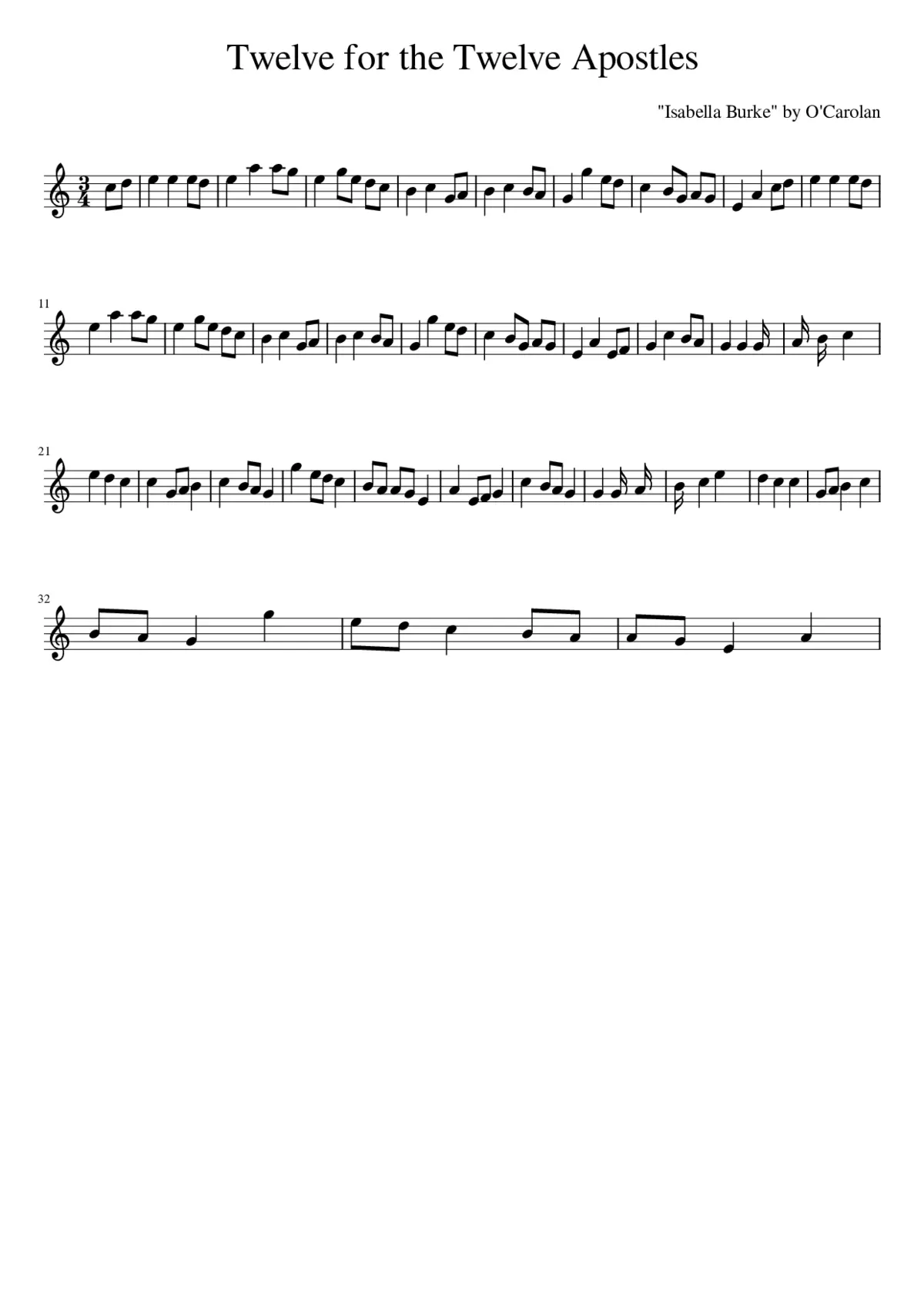 Twelve for the Twelve Apostles - Page 1