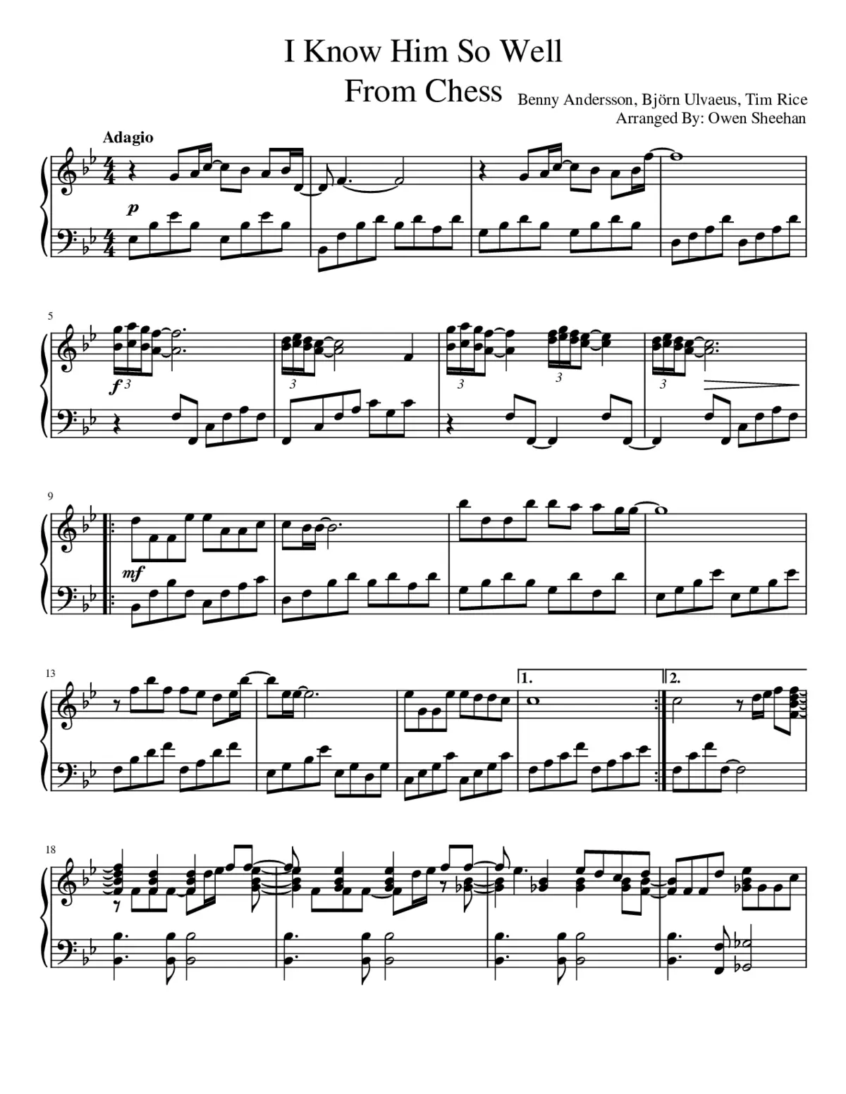 I Know Him So Well - Page 1